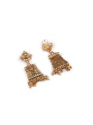 South indian temple earrings for women wedding & festive wear 3
