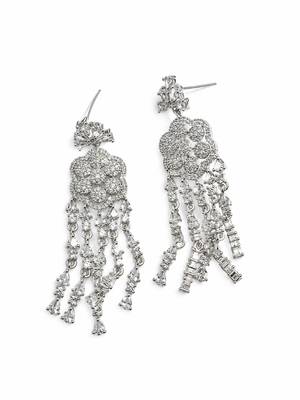 American diamond ad earrings for women | party wear jewellery 3