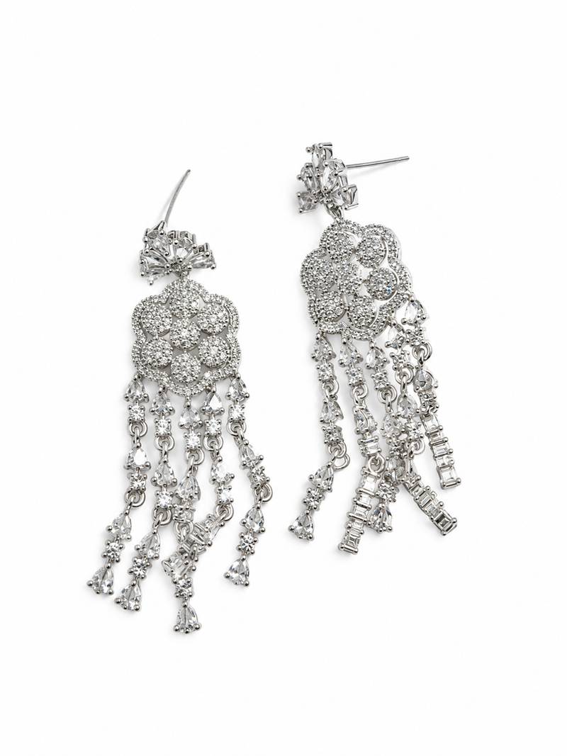 American diamond ad earrings for women | party wear jewellery
