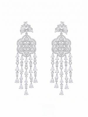 American diamond ad earrings for women | party wear jewellery 4