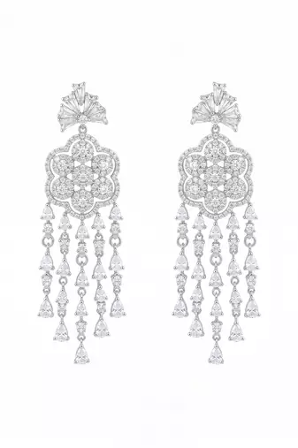 American diamond ad earrings for women | party wear jewellery