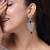 American diamond blue ad earrings for women | party wear jewellery