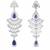 American diamond blue ad earrings for women | party wear jewellery