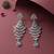 American diamond mint ad earrings for women | party wear jewellery