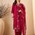 Pink color smart and fancy silk blend embroidered readymade salwar kameez