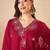 Pink color smart and fancy silk blend embroidered readymade salwar kameez
