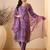 Purple color smart and fancy silk blend embroidered readymade salwar kameez