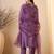 Purple color smart and fancy silk blend embroidered readymade salwar kameez