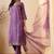 Purple color smart and fancy silk blend embroidered readymade salwar kameez