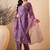 Purple color smart and fancy silk blend embroidered readymade salwar kameez