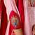 Baby pink color roman silk embroidered work readymade palazzo dress