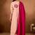 Peach color roman silk embroidered work readymade palazzo dress