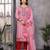 Pink color smart and stylish cotton fabric elegant kurta set