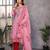 Pink color smart and stylish cotton fabric elegant kurta set