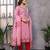 Pink color smart and stylish cotton fabric elegant kurta set