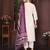 Beige color smart and stylish cotton fabric elegant kurta set