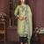 Olive green color smart and stylish cotton fabric elegant kurta set