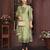 Olive green color smart and stylish cotton fabric elegant kurta set