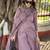 Purple color smart and stylish viscose fabric elegant kurta set