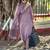 Purple color smart and stylish viscose fabric elegant kurta set