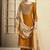 Mustard color smart and stylish chanderi fabric elegant kurta set