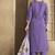 Purple color smart and stylish chanderi fabric elegant kurta set