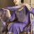 Purple color smart and stylish chanderi fabric elegant kurta set