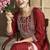 Maroon color smart and stylish chanderi fabric elegant kurta set