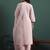 Pink color smart and stylish silk blend fabric elegant kurta set