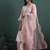 Pink color smart and stylish silk blend fabric elegant kurta set