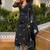 Black color smart and stylish viscose chanderi fabric elegant kurta set