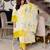 Yellow color smart and stylish viscose fabric elegant kurta set