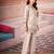 Off white color smart thread embroidery rayon fabric co-ord set