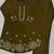 Mehendi color smart thread embroidery rayon fabric co-ord set