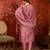 Pink color smart and ethnic silk fabric embroidered partywear suit