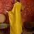 Yellow color smart and ethnic silk fabric embroidered partywear suit
