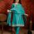 Firozi color smart and ethnic silk fabric embroidered partywear suit