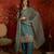Blue color smart and ethnic silk fabric embroidered partywear suit