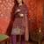 Purple color smart and ethnic silk fabric embroidered partywear suit