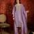 Purple color smart and ethnic silk fabric embroidered partywear suit