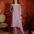 Purple color smart and ethnic silk fabric embroidered partywear suit