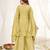 Cream color viscose roman silk readymade suit for ethnic rich looks