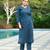Blue color smart and elegant roman silk fabric smart looks top bottom set