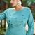Teal color smart and elegant roman silk fabric smart looks top bottom set