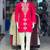 Pink embroidery work roman straight kurta