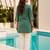Green color embroidered kurta