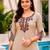 Beige color embroidered kurta