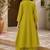 Green color embroidery work kurta set for graceful ethnic looks