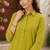 Green color embroidery work kurta set for graceful ethnic looks