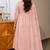 Light pink color roman silk fabric thread embroidery work stylish readymade suit